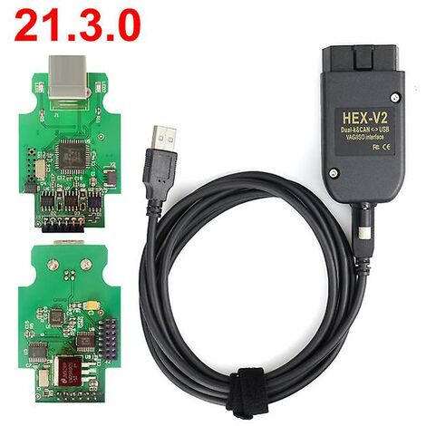 Haut VAGCOM 21.3.0 VAG COM 20.4 Le plus récent compale d'interface HEX V2 avec Skoda Seat VAG 20.12 Anglais Polonais Allemand Français Espagnol - anglais -dontodent