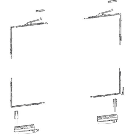 HAUTAU ATRIUM HKS 200 Z, Versatz 13 mm, rechts, 160 kg, 1 Grundkarton