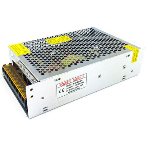 Haute Puissance Transformateur Variateurs Adaptateurs Interrupteur alimentation Pilote AC 110V/220V DC 12V 10A 120W pour LED Bande