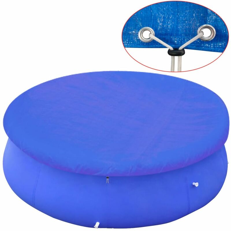 Haute qualité -Couverture de piscine ronde hors sol de 300 cm24418