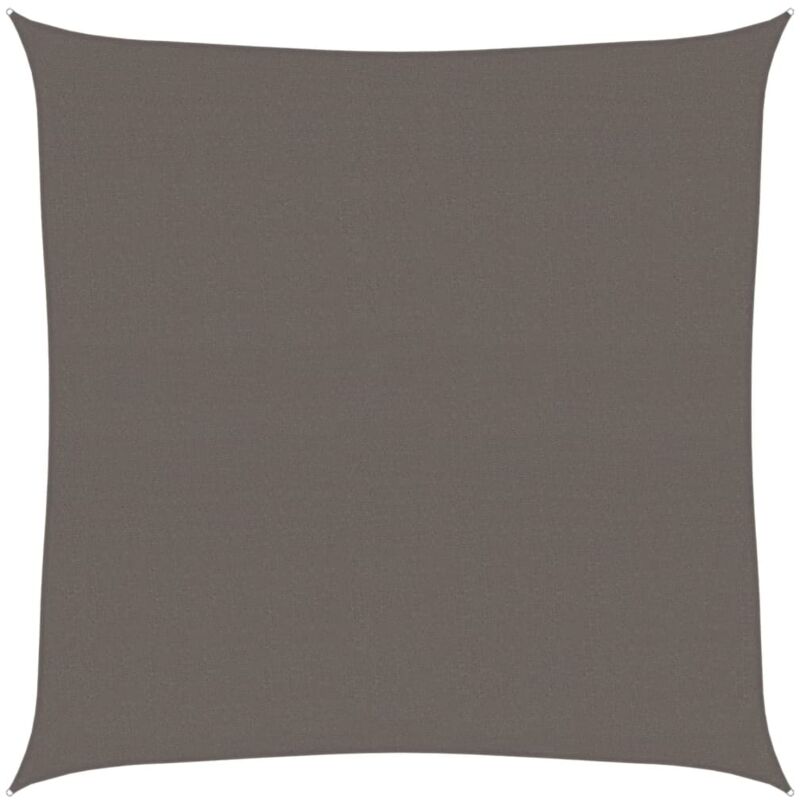 Voile d'ombrage Toile d'ombrage 160 g/m² Anthracite 6x6 m pehd 50642