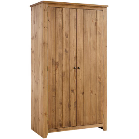 Havana 2 Door Wardrobe - Pine - L57 x W103 x H186 cm - Pine