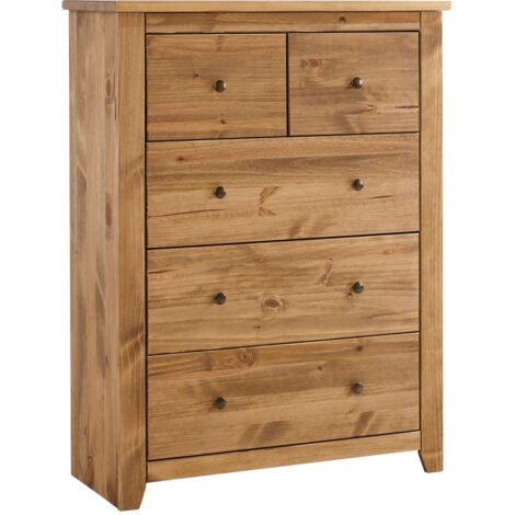 Havana 3+2 Chest - Pine - L42 x W90 x H120 cm