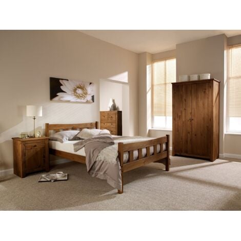 LPD FURNITURE Havana 5.0 King Bed - Pine - L210.8 x W159.8 x H96 cm