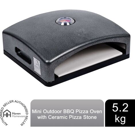 Haven Mini BBQ Pizza Oven with Ceramic Pizza Stone and Built-in Thermometer