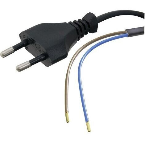 HAWA 1008202 Strom Anschlusskabel  Schwarz 1.50 m