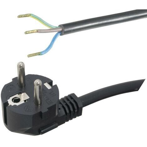 HAWA 1008228 Strom Anschlusskabel  Schwarz 5.00 m