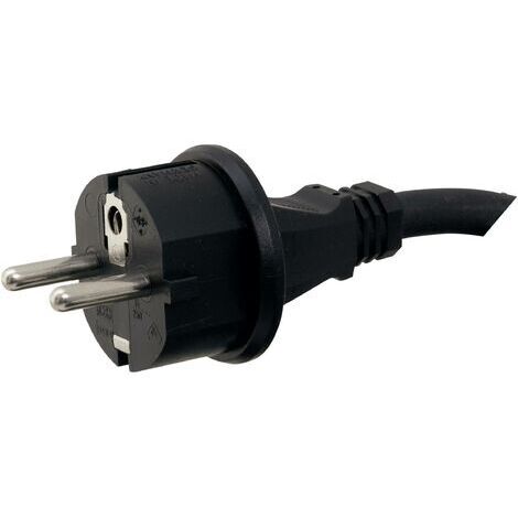 HAWA 1008259 Strom Anschlusskabel  Schwarz 3.00 m