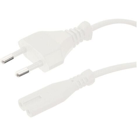 HAWA 100827 Strom Anschlusskabel  Weiß 1.80 m