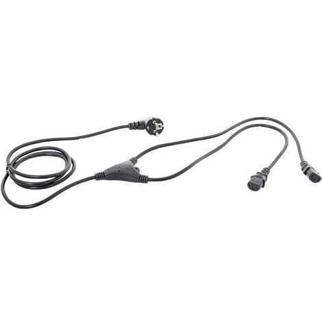 HAWA 1008274 Kaltgeräte Y-Kabel  Schwarz 2.35 m