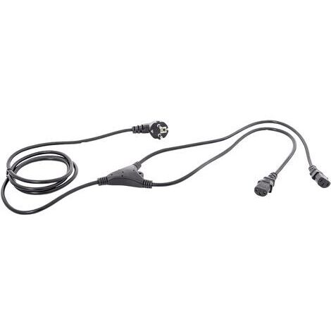HAWA 1008275 Kaltgeräte Y-Kabel  Schwarz 5.00 m
