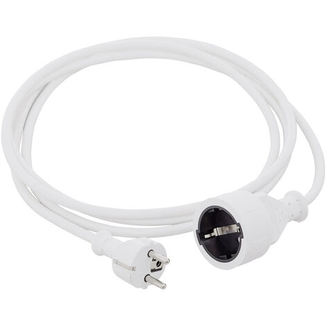 HAWA 1008290 Strom Verlängerungskabel  16 A Weiß 3.00 m H05VV-F 3G 1,5 mm²