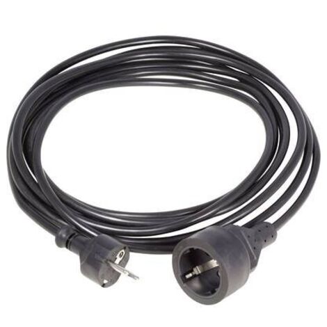 HAWA 1008293 Alimentazione Prolunga 16 A Nero 3.00 m H05VV-F 3G 1,5 mm²