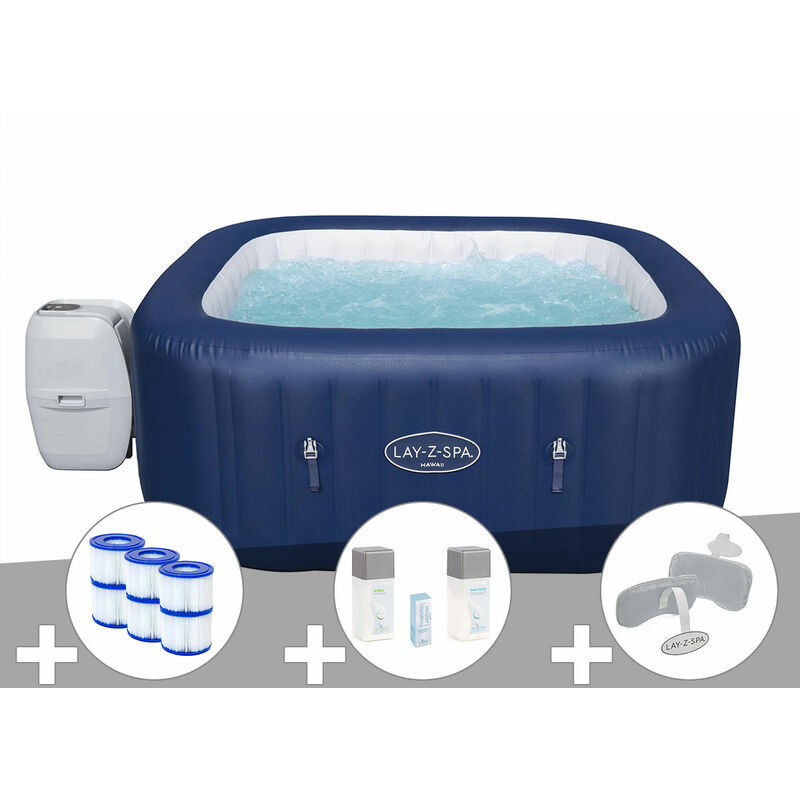 Bestway - kit spa gonflable lay-z-spa hawaii...