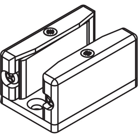 Hawa Bodenführung Hawa Porta 100 GW/GWF, spielfrei, matt verchromt