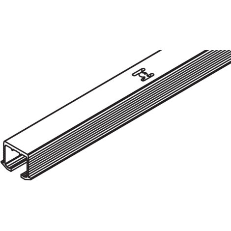 Hawa Einfachlaufschiene  Clipo 26/36, Alu eloxiert, zum Schrauben, L= 2500 mm