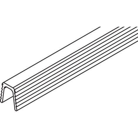 Hawa Führungsschiene Clipo/Combino Nute 7 mm Kunststoff anthrazit L= 2500 mm