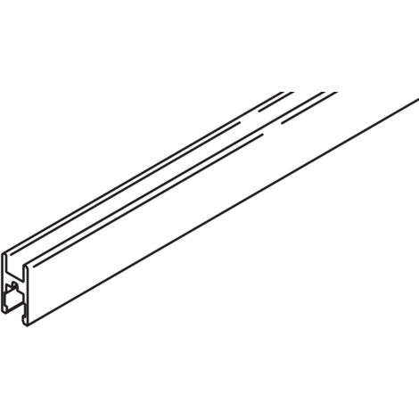Hawa Glasfixierungsprofil Hawa Clipo 35 GPK/GPPK, Alu eloxiert, L= 2500 mm
