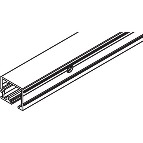 Hawa Laufschiene Junior 80/100 Wandmontage Alu eloxiert L= 2500 mm