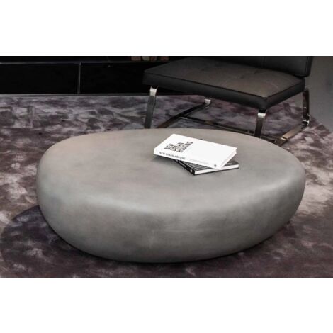 HAWAII Table basse en béton style pierre  résistant  durable  121.3 x 90.4 x 35.6 cm