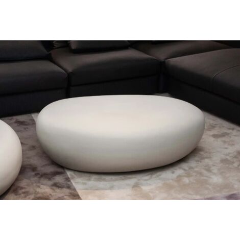 HAWAII Table basse en béton style pierre  résistant  durable  121.3 x 90.4 x 35.6 cm