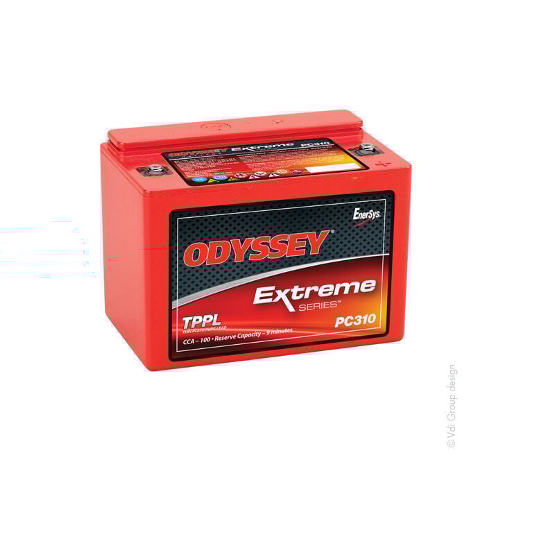 Enersys - Batterie démarrage haute performance Odyssey Extreme PC310 12V 8Ah M4-