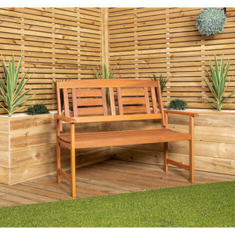 Hawkshead 2 Seater Outdoor Wooden Garden Patio Bench