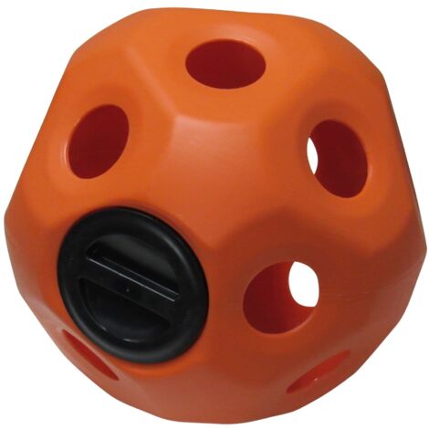 Hay Ball Horse Feeder Toy - Orange (Hanging Treat Slow Feeding Stable)