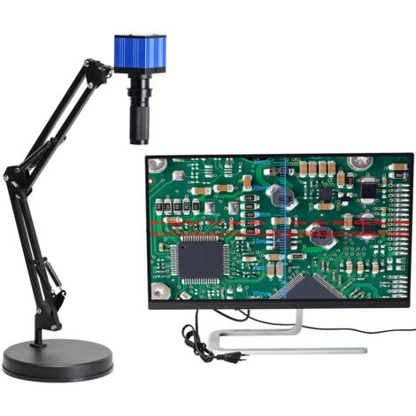HAYEAR 51MP 1080P 2K HDMI USB caméra de Microscope vidéo industriel grand champ visuel manuel IRIS 120X Zoom objectif