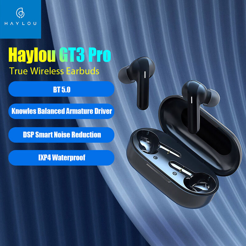 

GT3 Pro TWS BT5.0 Auriculares internos Knowles Armadura equilibrada y controladores dinamicos de 7.2 mm / Cancelacion de ruido DSP / IPX4 Auriculares