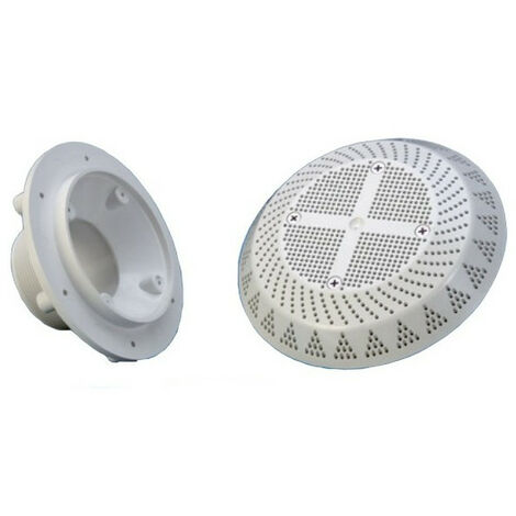 Hayward – Bonde de fond latérale antivortex 162mm – Débit max 40 m³/h – Raccordement 63/2,5 pouces – Fixation sur paroi béton