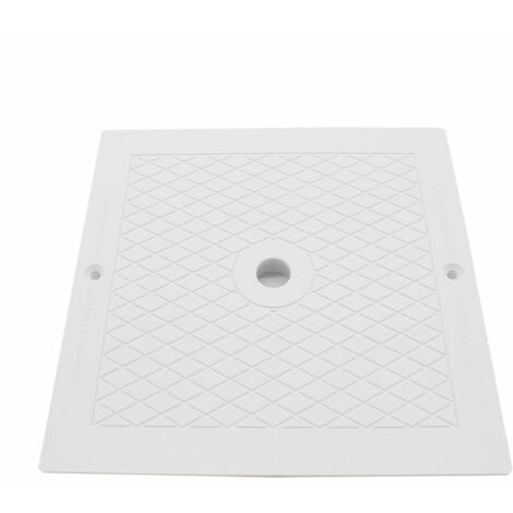 Hayward – Couvercle carré pour skimmer de piscine 25.5 x 25.5 cm – SPX1082E – Coloris blanc – Pièce d'origine pour modèles SP1082 et A 1085