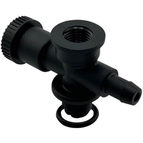 Hayward – Purgeur d'air et adaptateur de manomètre pour filtre de piscine – Compatible cartouche et diatomée – Coloris noir – DEX2400S