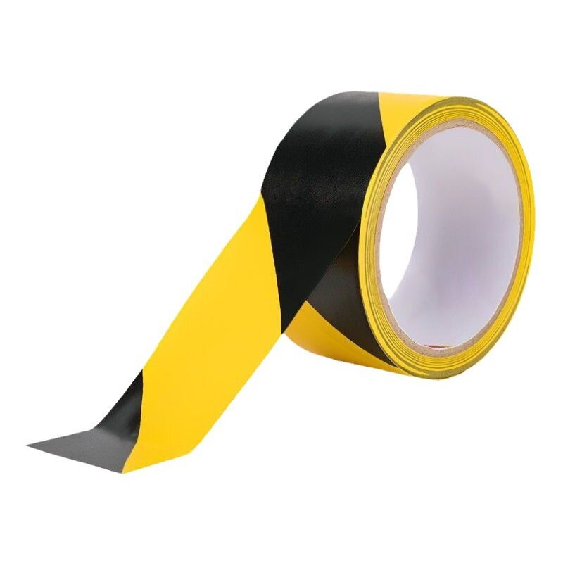 Shining House - Hazard Ruban de Signalisation 60 mm x 33 m Jaune/Noir adhésif