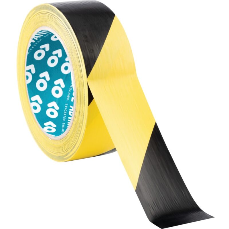 AT8 Hazard Warning Tape Black/Yellow 38mm - Advance