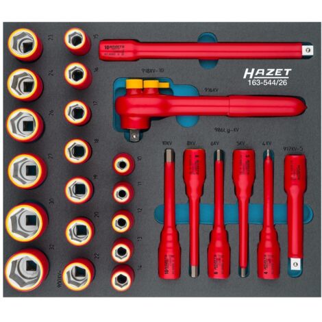 Hazet 163-544/26 Steckschlüssel-Satz 1/2" VDE 26tl