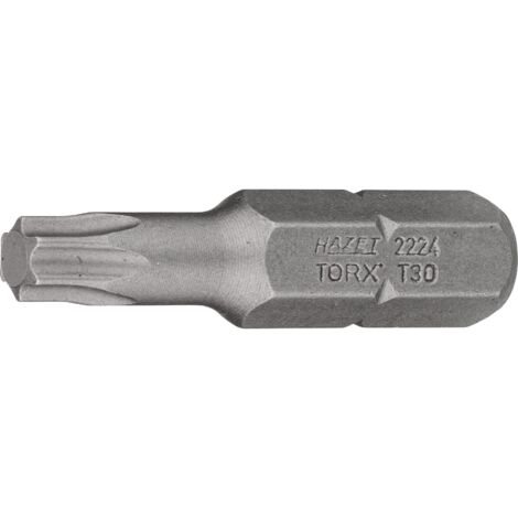 Hazet 2224-T30 Bit, Attacco Esagonale, Massiccio, 8 mm 5/16 di Pollice