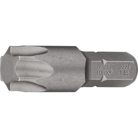 Hazet 2224-T55 Bit, Attacco Esagonale, Massiccio, 8 mm 5/16 di Pollice