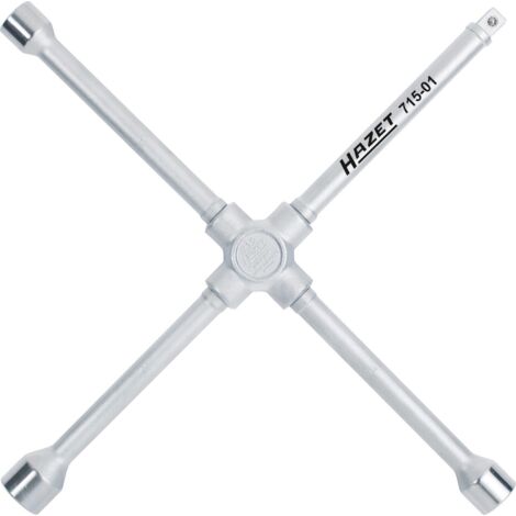 Hazet 715-01 Chiavi a Croce, Argento, Lunghezza 420 mm