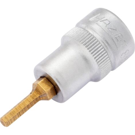 Hazet 8801K-3 Inserto Chiave a Bussola per Giraviti, Oro, Attacco Quadro, Cavo, 10 mm 3/8 di Pollice