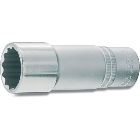Hazet 900Tz-19 Inserto Chiave a Bussola Doppio Esagono, Argento, Attacco Quadro, Cavo, 12.5 mm 1/2 di Pollice