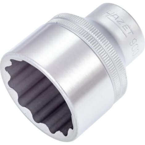Hazet 900Z-34 Inserto Chiave a Bussola Doppio Esagono, Argento, Attacco Quadro, Cavo, 12.5 mm 1/2 di Pollice