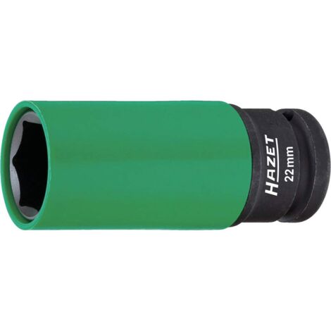 Hazet 903Slg-22 Inserto Chiave a Bussola per Avvitatori ad Impulso Esagonale, Nero, Attacco Quadro, Cavo, 12.5 mm 1/2 di Pollice