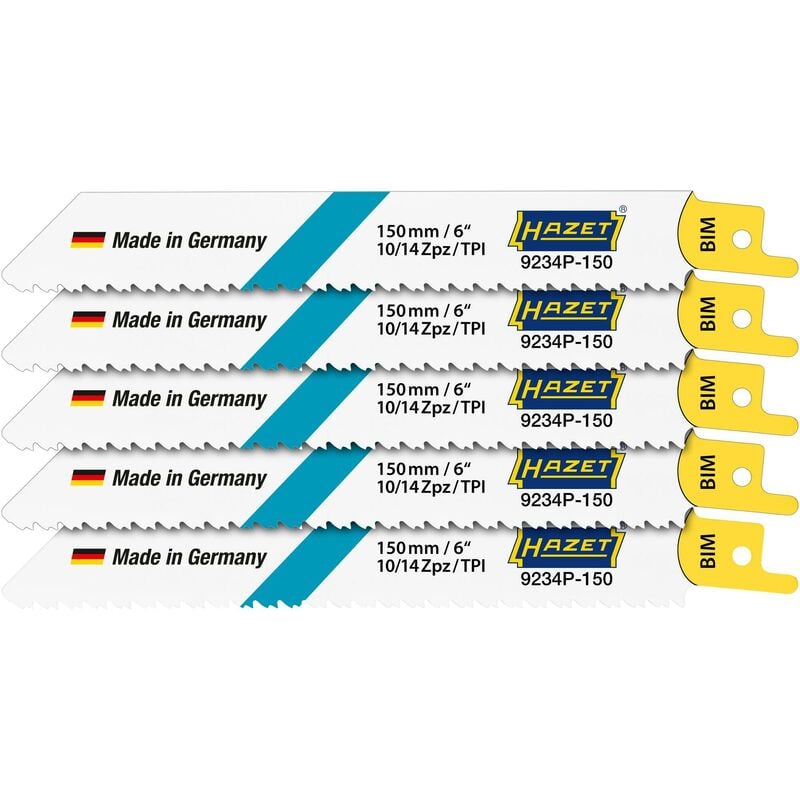 Hazet - Jeu de lames de scie 9234P-150/5 ∙ 5 pièces