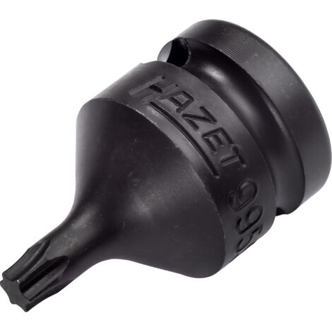Hazet 995S-T30 Inserto Chiave a Bussola per Avvitatori ad Impulso e Giraviti Torx, Nero, Attacco Quadro, Cavo, 12.5 mm 1/2 di Pollice