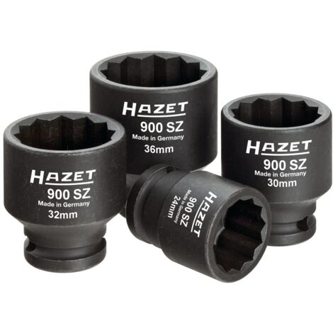 HAZET Antriebs-, Gelenk-, Achswellen-Satz 900SZ/4 Vierkant hohl 12,5 mm (1/2 Z