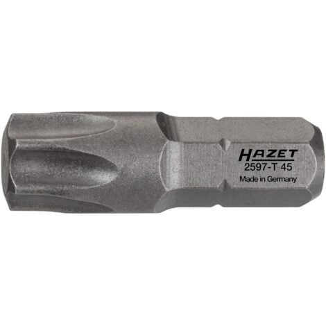 Hazet Bit 1/4 (6,3 mm) Sechskant massiv, Innen TX Profil, SW T45