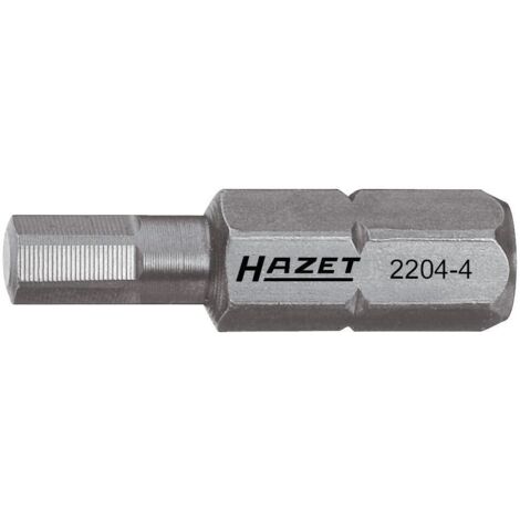 HAZET Bit 2204-5 Sechskant massiv 6,3 (1/4 Zoll) Innen-Sechskant Profil 5