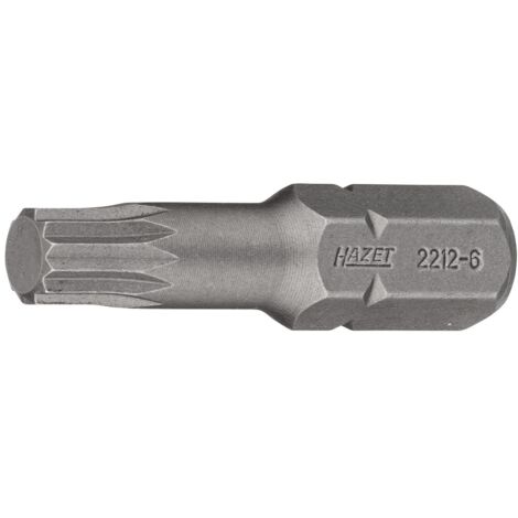 HAZET Bit 2212-6 Sechskant massiv (5/16 Zoll) Innen Vielzahn Profil XZN ?