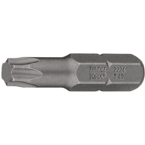 Hazet Bit, Sechskant massiv 8 (5/16), Innen TORX Profil, T40, 35 mm lang